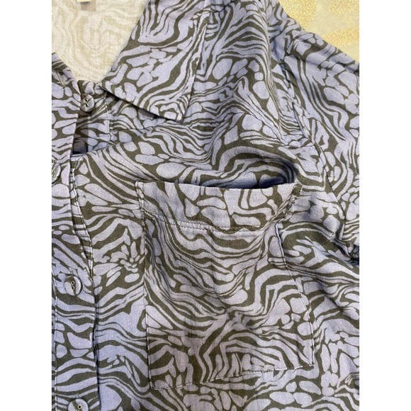 Calmé by Johnny Was Double Pocket Shacket Button Up Shirt - Picture 9 of 10